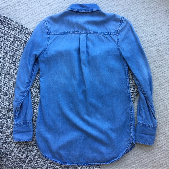 Merona - Soft & Stretchy Button Down Denim Shirt - Picture 3 of 4
